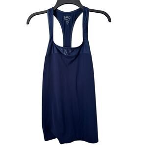 Splits 59 Racerback Tank Top Matte Panel Dark Blue Women’s Large USA